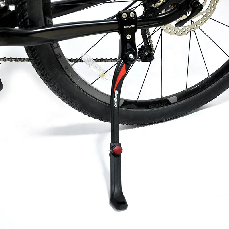 2022 Aluminum Alloy Adjustable Bike Kick Stand Universal Bike Kick Stand  Bicycle Parts Stable  Adjustable & Anti-off Button