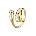 Gold Plated Rhodium Plated CZ Romantic Custom Flexible Brass Rings for Women's Wedding Engagement Fashion Jewelry