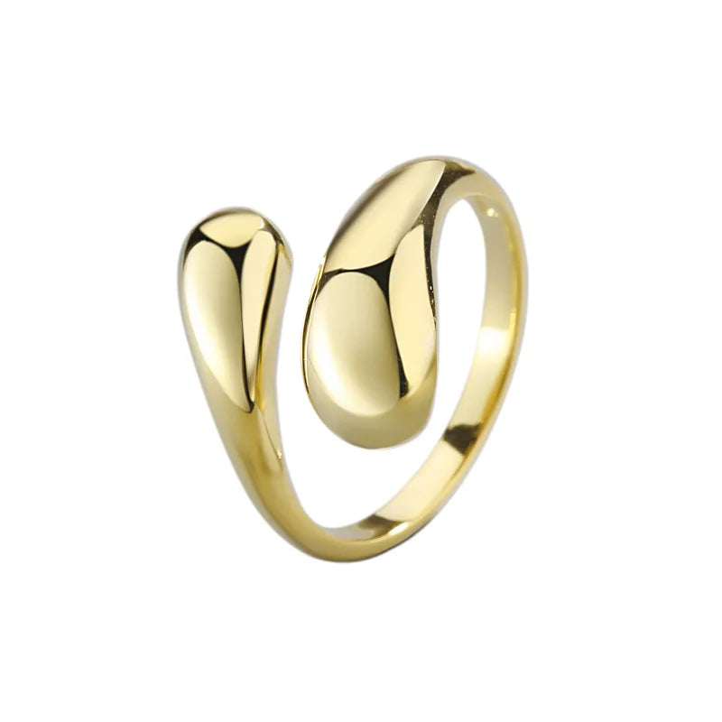 Gold Plated Rhodium Plated CZ Romantic Custom Flexible Brass Rings for Women's Wedding Engagement Fashion Jewelry