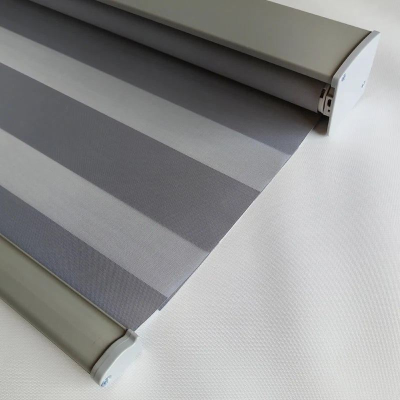 Zebra Blinds Blackout Shades Electric Smart Zebra Curtain Cordless Combi Roller Blinds Automatic Window Zebra Roller Shades