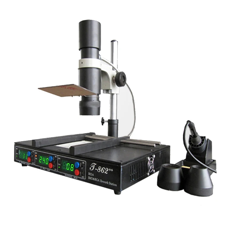 SMD T862++  Infrared 3 in 1 Pcb BGA Rework Station  Mobile Phone Laptop Components Desoldering and Welding Machine