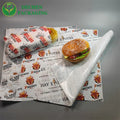 Custom Coated PE Greaseproof Baking Paper Sheets for Burger Food Packaging Single Side Coverage