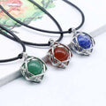 Huiying Popular natural six-pointed star polished chakra stone crystal pendants for sale Jewelry