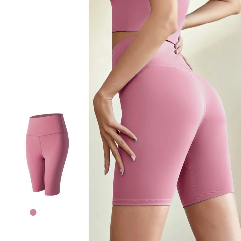 Wholesale Custom Gym Shorts Fitness Nylon Spandex Yoga Wear Butt Biker Fitness Workout Gym Shorts for Women