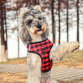 Tartan Dog Harness Ginham Pattern Soft Padded Air Mesh Dog Harness Adjustable  Dog Collar Leash Pet Accessories