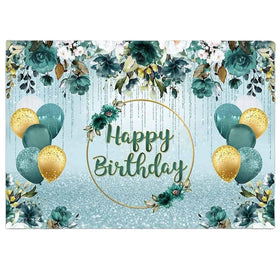 Full Color Printing Custom Polyester Fabric Birthday Party Stage Backdrop Banners Promotional Party Supplies