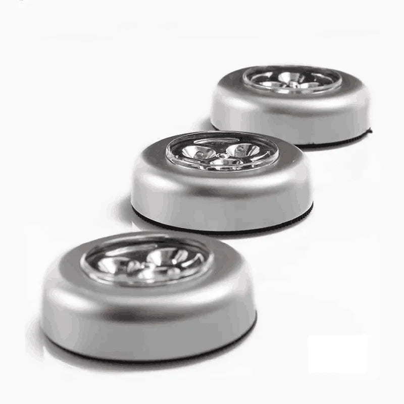 New Small Touch Portable Led Under Cabinet Closet Lights Corner Surface Mounted Wireless Led Puck Light