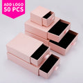 Custom Logo Packing Box Jewellery Display Package Slide Drawer Paper Box with Black Foam for Jewelry Packaging