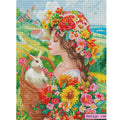 N-2055 Modern 3D Abstract Wall Art Diamond Painting Kit Custom Flowers 5D Diamond Art Plastic Printed Design