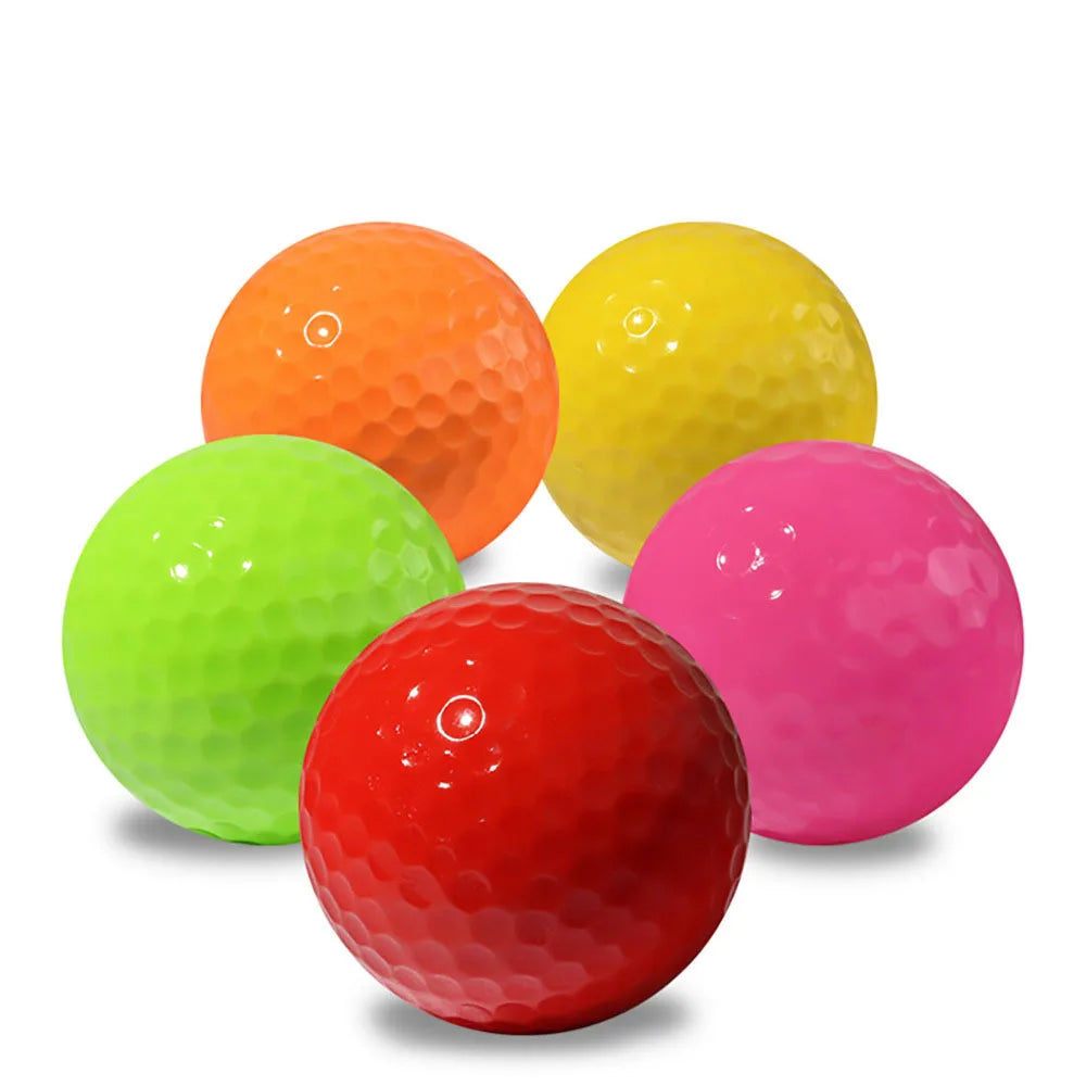 Two-Layer Golf Balls with 392 Holes Durable Surlyn Material Several Colors Resistant to Fight