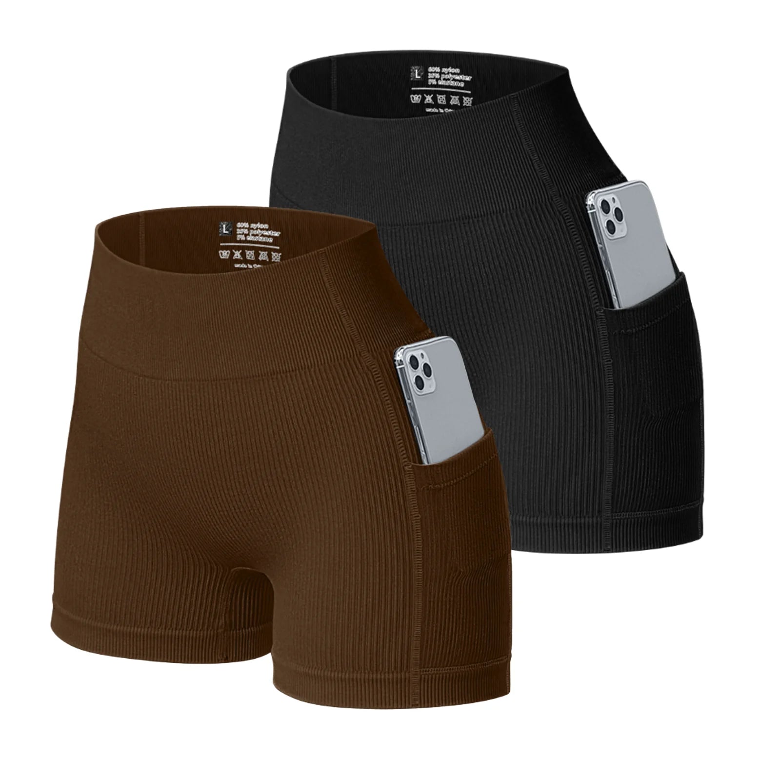 Custom logo Women Gym Shorts Workout Seamless Quick Dry Fitness Yoga Sports Shorts With Pockets