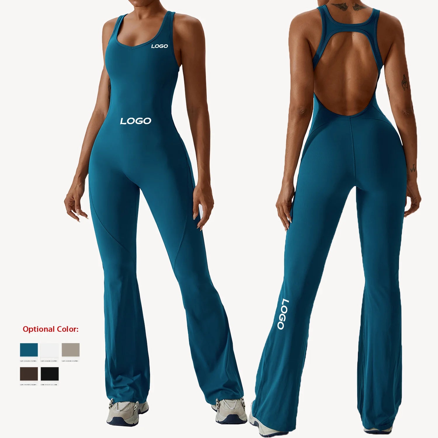 New Quick Dry Women's Workout Romper Yoga Leggings Jumpsuits Custom Gym Fitness One Piece Yoga Jumpsuit