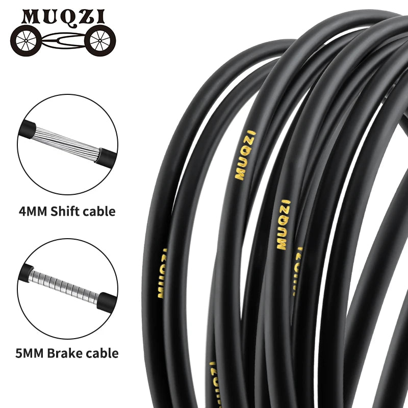 MUQZI Bicycle Cable Accessories 4mm 5mm Brake Cable Housing Universal Mountain Road Bike Shift Housing MegaBDM