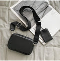 2025 New Fashion PU Crossbody Bag for Men Women Small Square Casual Shoulder Bag with Zipper Closure Following the Latest Trend