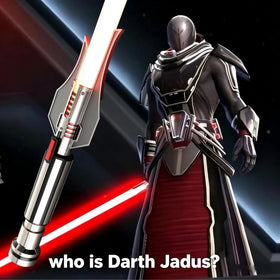 Darth Jadus Heavy Duel Lightsaber Flashing Rainbow Blade Neopixel Saber Hilt Wholesale China Factory Toy for Collectibles