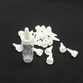 Plastic White pointed mouth nose for bottles with customized plastic twist top cap