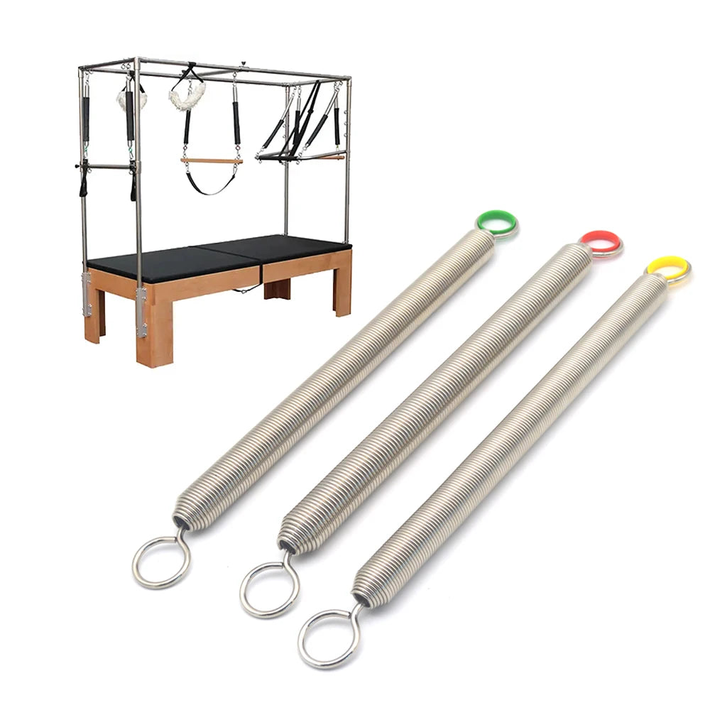Pilates Reformer Yoga Cadillac Bed WallsBoard Stability Chair Equipment Music Wire Steel Coil Tension Resistance Industrial