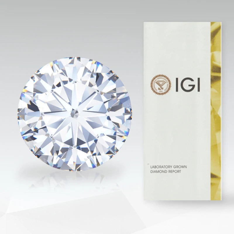 1 Carat Lab Grown Diamante Stone D E F Color VVS -VS Excellent Quality Ideal Cut IGI Certified Lab Grown CVD HPHT Lab Diamond