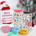 RTS US Warehouse 80pcs/ctn Colored Replacement Plastic Lids for 16oz Glass clear Frosted Cups Glass Can Tumbler Mugs Flask