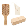 Eco Friendly Bamboo Massage Scalp Airbag Cushion Hair Brush Custom Logo Packaging Fashion Adjustable Comfortable Detangling