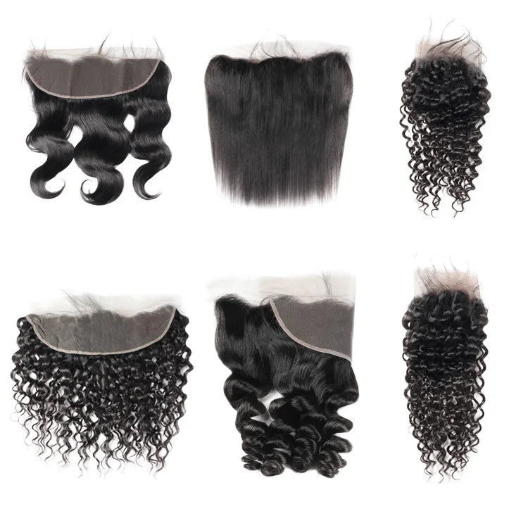 13x4 Hd Lace Frontal Closure Transparent Brazilian Human Hair Toupee for Black Women Softer Nature Black Blonde Perruque Closure