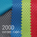Quality Wholesale 100 Polyester Diamond Grid Oxford Waterproof PU PVC Luggage Pencil Case Custom Color Oxford Fabric