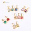 YML& Fashion Stainless Steel  12 Birthstone Charm Pendant Diy Accessory Necklace Bracelet  Accessories Zircon Pendant Jewelry