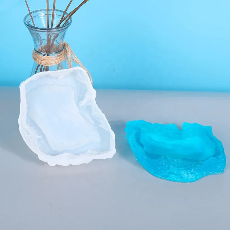 Ocean Ashtray Resin Mold Silicone Jewelry Tray Mold for DIY Home Decoration