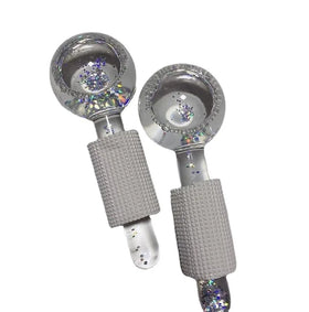 2Pcs/Box Crystal Ice Hockey Roller Energy Massage Beauty Facial Eye Crystal Ball Massager Water Wave Facial Care Appliances GG