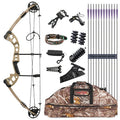 Archery Compound Pulley Bow and Arrow 30-55 Lbs Adjustable Hunting Outdoor Sports Hunting Shooting Compound Bow
