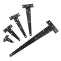 3 Inch 75mm Gate T Shape Hinges Heavy Duty T-Strap Shed Hinge Wooden Door Barn Gates Hinge Black