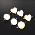 Smartwatch Bands Personalized Sublimation Circle Watch Charm Blank Sublimation Watch Charms