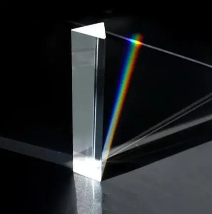 Triangular Prism K9 Optical Prisms Glass Physics Teaching Refracted Light Spectrum Rainbow