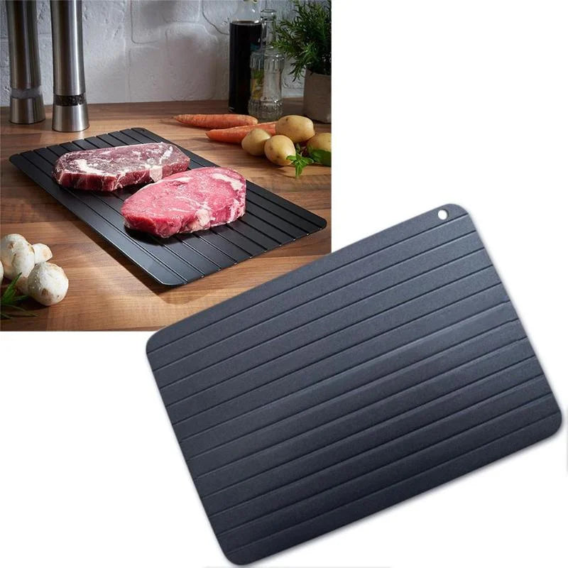 Fast Defrost Tray Fast Thaw Frozen Food Meat Fruit Quick Defrosting Plate Board Defrost Tray Thaw Master Kitchen Gadgets