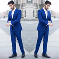 Royal Blue New Autumn Formal Suits for Business Men Custom Made Groom Men Suit Tuxedo Dinner Wedding Suit for Party 2 Pieces