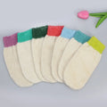 Eco-Friendly Natural Sisal Hemp Bamboo Bath Mitt Glove Jute Bath Sponge Scrubbing Body Scrubber Exfoliating Shower Ball