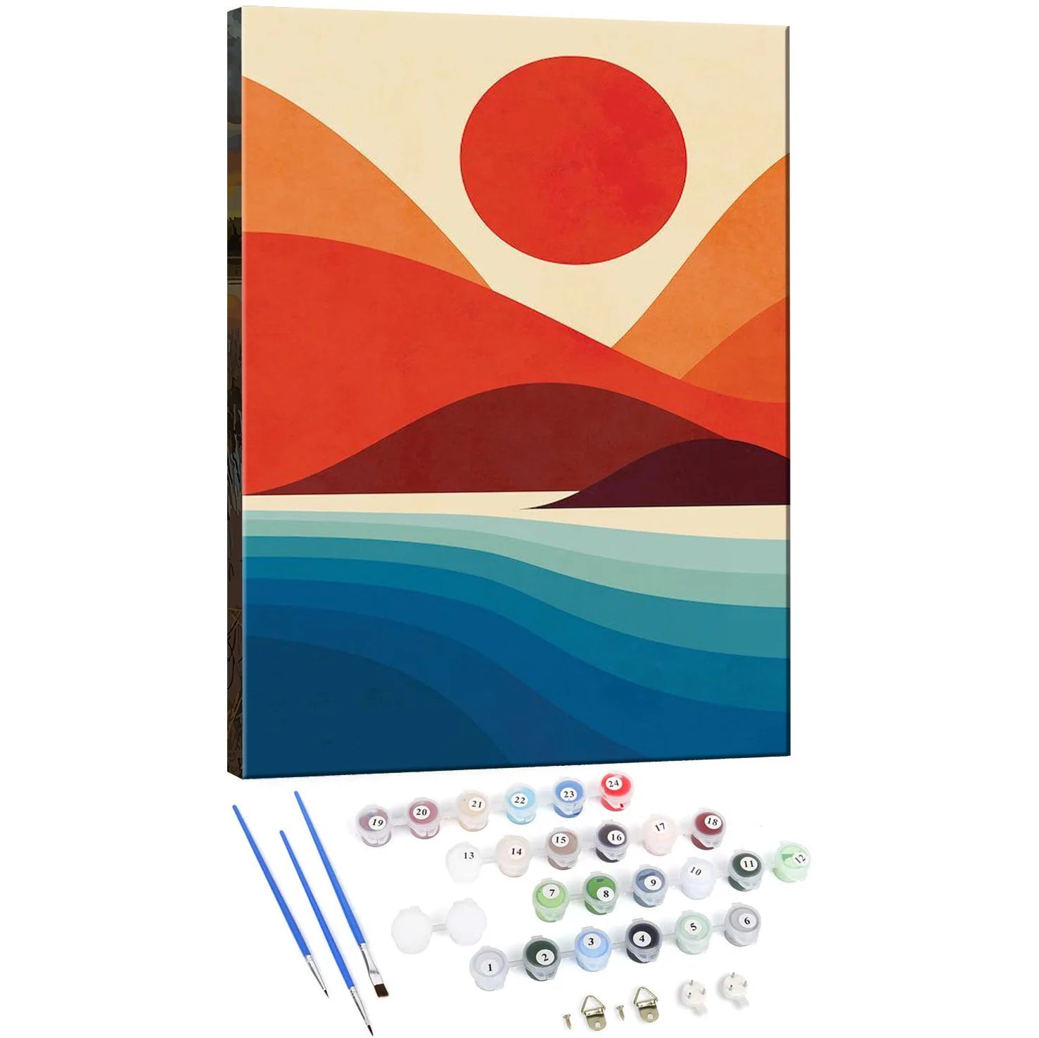 DIY Paint by Numbers for Adults Morant Style Wall Art Canvas Painting Home Decor Paint by Numbers Modern Frame Painting Handmade