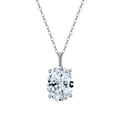 RINNTIN APN11 Custom Jewelry Minimalist Collection Cubic Zircon Pigeon Egg Pendant Real 925 Sterling Silver for Women