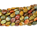 Wholesale a Grade Natural Smooth Charm Gemstone Picasso Oval Shape Beads for Jewelry Making
