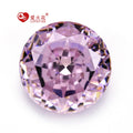 Wholesale Loose Stone Round 4k Crushed Ice Cut Light pink Color  AAAAA+ Cz Gems Cubic Zirconia