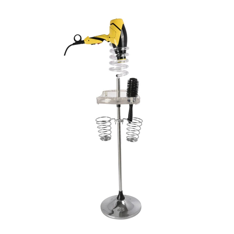 Hair Styling Appliances with Tray Two Spiral Holders and Heavy Base Hair Dryer Stand Holder