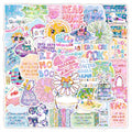 50PCS Laser glitter reading club gift bookish read book sticker