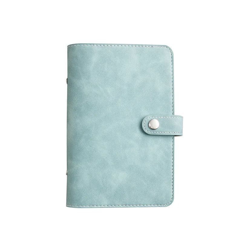 Custom Pu Leather Budget BinderOffice Supplies Notebook Planner Cover A5 A6 Binder Ring Bound Planner with Buckle