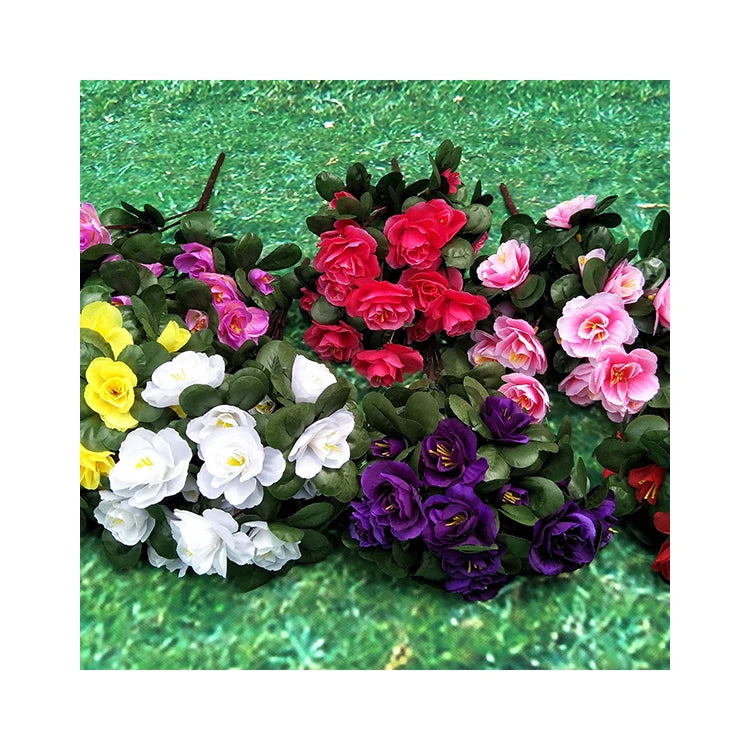 21 Heads Azaleas Decoration Mariage Artificial Flowers Decorative