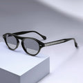 Trendy Oval Ladies Rivet Retro Black Acetate Sunglasses Customizable Logo Low MOQ Vintage Style Acetate Sun Glasses for Women