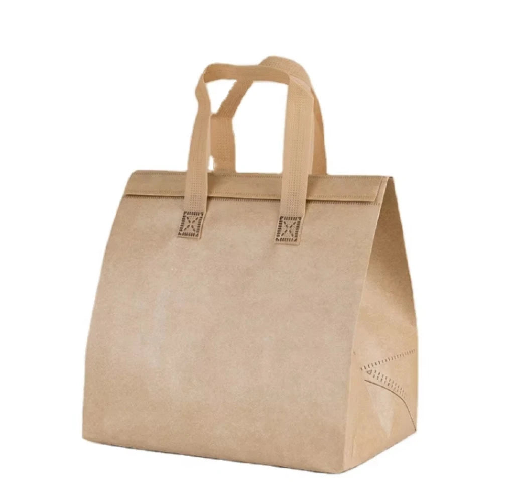 MU Eco-Friendly Non Woven  Cooler Bag Take Out Fast Food Mike Tea Freeze Cooler Bag Non Woven Thermal Bag Food Packaging