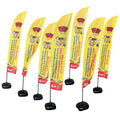 Factory Price Custom Advertising Outdoor Flying Banner TearDrop Flags Marketing Feather Flags
