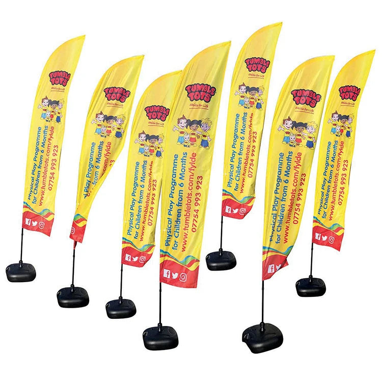 Factory Price Custom Advertising Outdoor Flying Banner TearDrop Flags Marketing Feather Flags