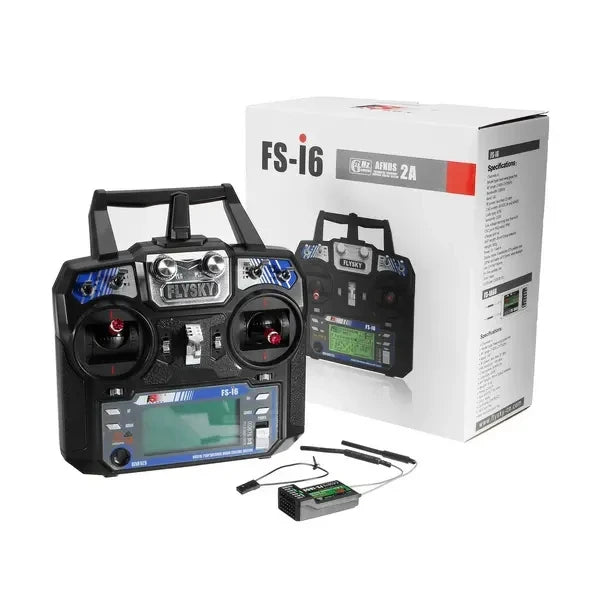 NEW FlySky FS-i6 2.4G 6CH AFHDS Radio With FS-iA6B Receiver for RC FPV Drone Boat Robot RC Receiver and Transmitter