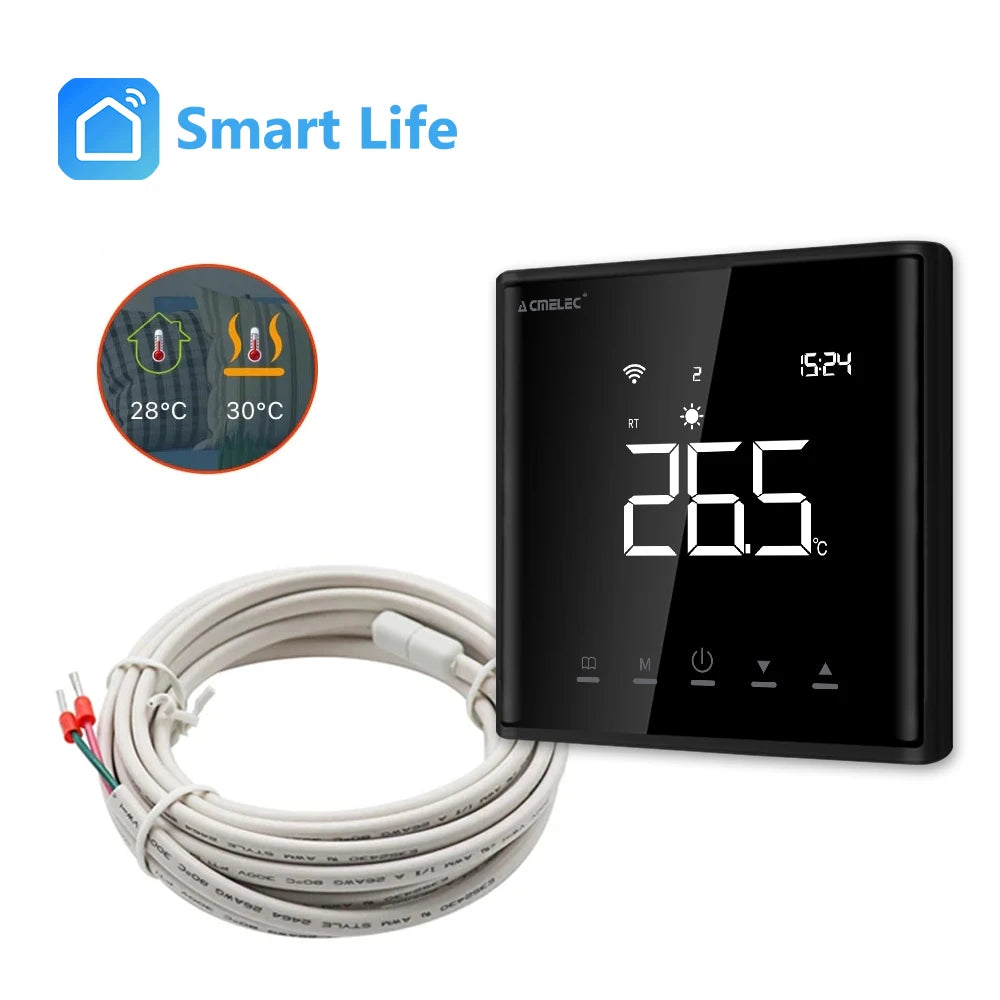 Smart Life WiFi Thermostat for Electric/Water Heating/Gas Water Boiler Smart Home Temperature Controller Works Alexa Hey Google